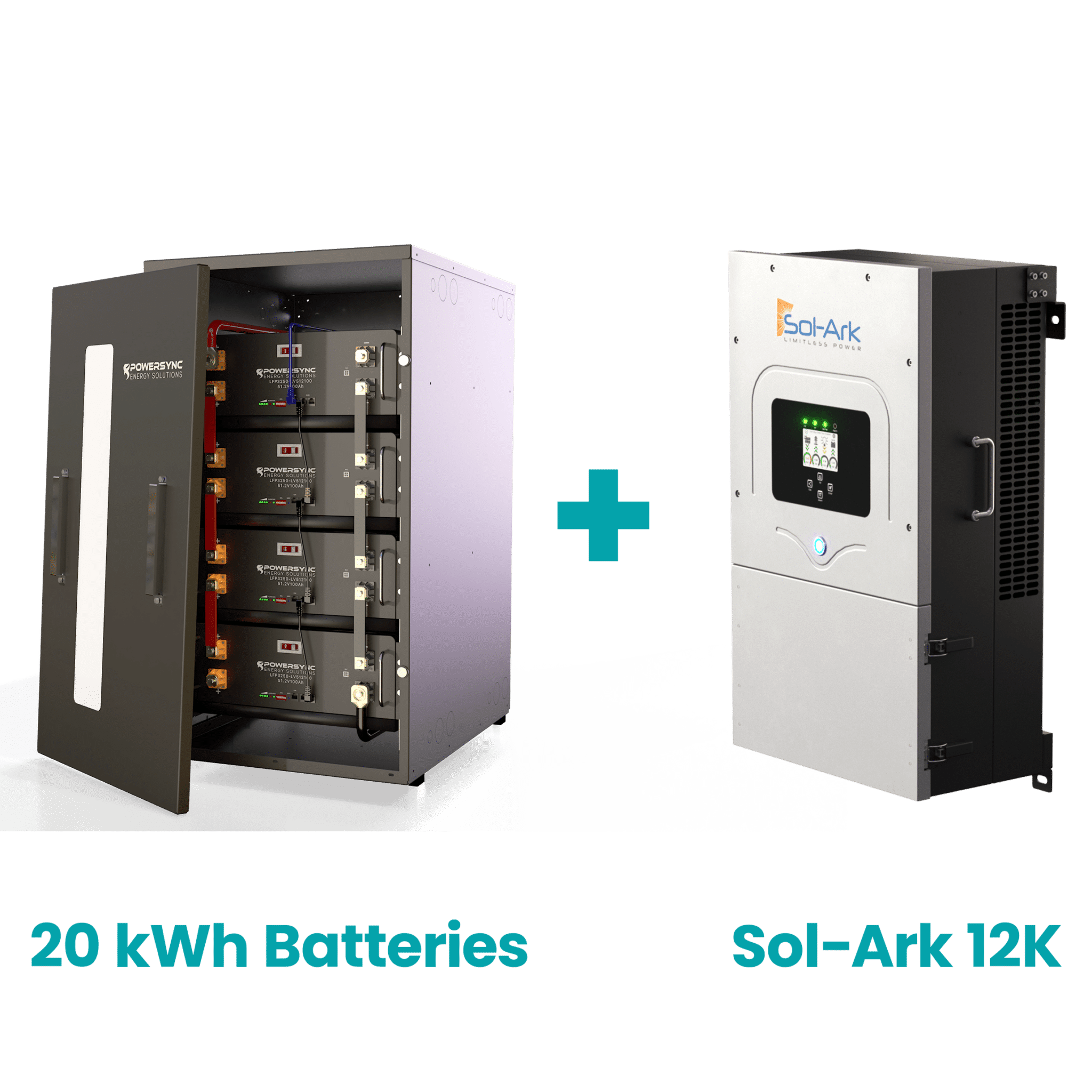 51.2V 400Ah 20 kWh Sol-Ark LiFePO4 Lithium Batterie Energiespeichersystem -  POWERSYNC Energy Solutions
