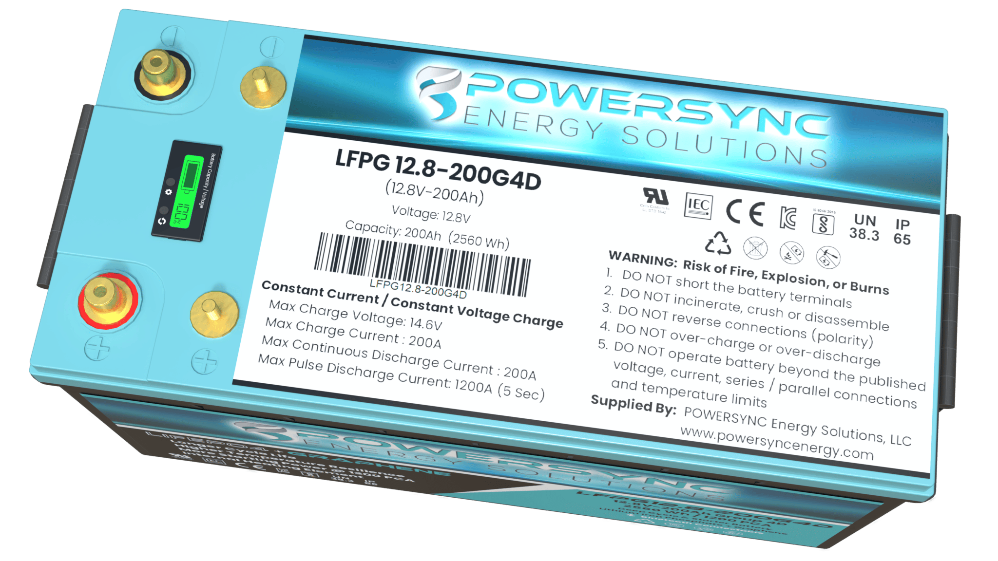 LFPG12.8-80G24 LiFePO4+Graphene Dual Purpose Lithium Battery - POWERSYNC  Energy Solutions