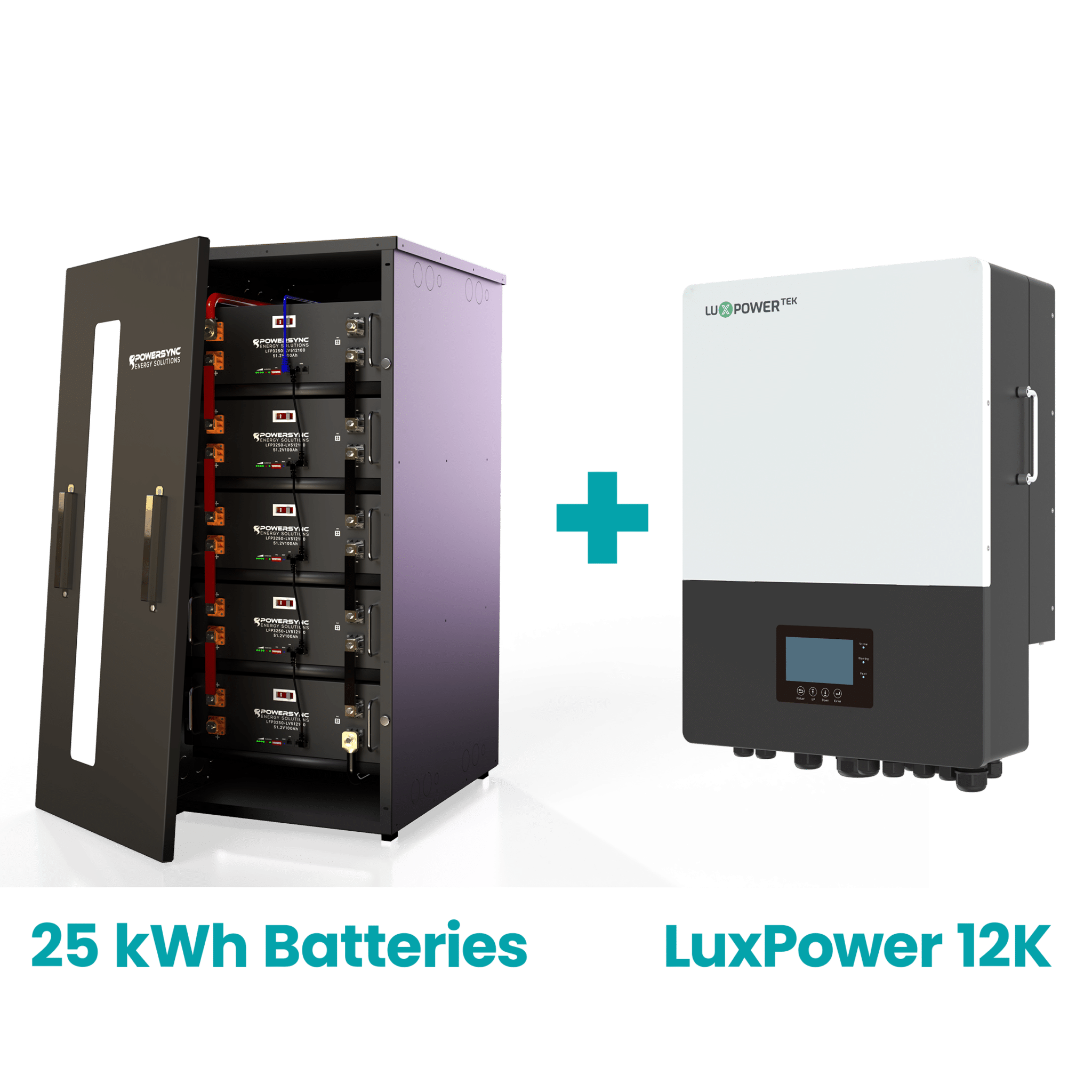 51.2V 500Ah 25 kWh LuxPowerTek LiFePO4 Lithium-Batterie  Energiespeichersystem - POWERSYNC Energy Solutions